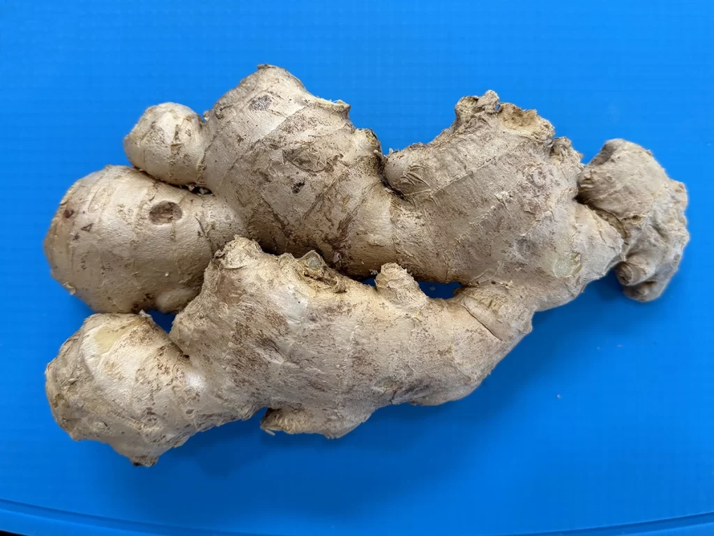 a piece of ginger root