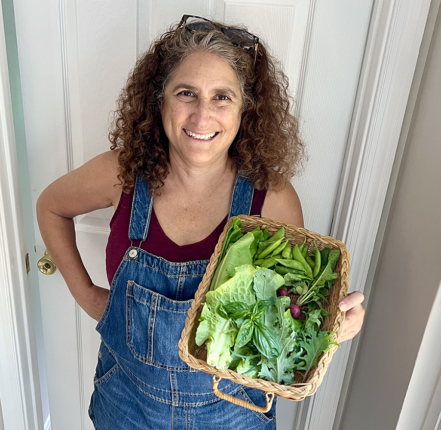 early spring garden harvest