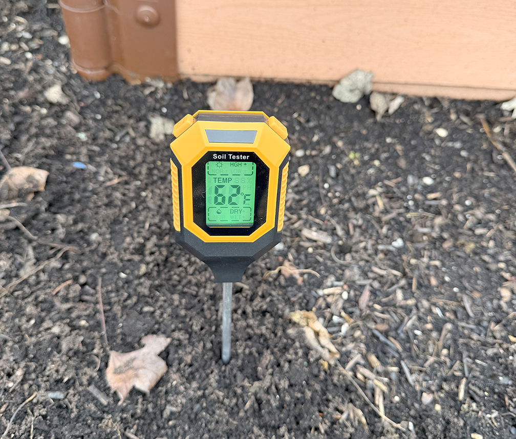 Soil temperature testing